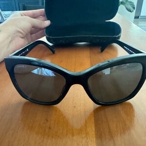 Chanel black cat eye sunglasses